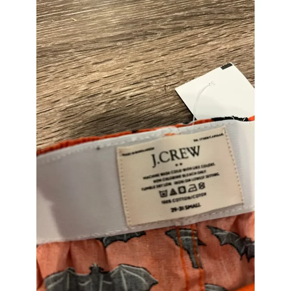 J. Crew Halloween Bat Orange Boxer Shorts Men’s Size Small